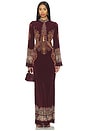 view 1 of 3 Long Dress in Burgundy