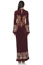 view 3 of 3 Long Dress in Burgundy