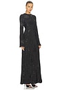 view 2 of 3 Back Ties Maxi Dress in Black