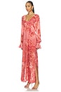 view 3 of 4 ROBE KAFTAN in Coral