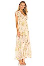 view 2 of 4 Veena Lurex Satin Stripe Dress in Nude