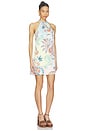 view 2 of 3 Halter Mini Dress in Multi