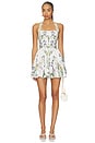 view 1 of 3 MINIVESTIDO CORSETED MINI DRESS in Ivory