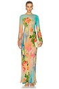 view 1 of 3 MAXIVESTIDO DOUBLE LAYER MAXI DRESS in Multi