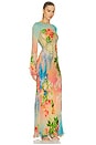 view 2 of 3 MAXIVESTIDO DOUBLE LAYER MAXI DRESS in Multi