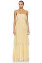 view 1 of 4 MAXIVESTIDO TIERED MAXI DRESS in Yellow