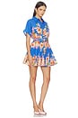 view 2 of 3 Short Dress With Buckle Belt in Blue