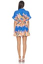 view 3 of 3 Short Dress With Buckle Belt in Blue