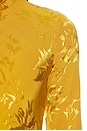 view 5 of 4 ROBE COURTE BIASED MINI DRESS WITH MOCK NECK in Gold