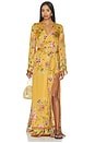 view 1 of 4 Maxi Kaftan With Belt in Gold