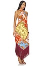 view 2 of 3 Tie Sash Long Dress in Multi