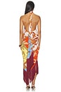 view 3 of 3 Tie Sash Long Dress in Multi