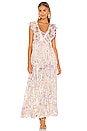 view 1 of 4 ROBE MAXI VIVIR in Peach Lilac