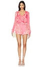 view 4 of 4 Applique Shorts With Buckle Belt in Pink Floral