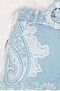 view 6 of 6 SHORTS COM CINTO DE FIVELA in Blue Ivory