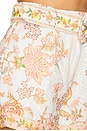 view 6 of 6 Shorts With Buckle Belt in White Floral