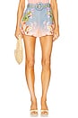 view 1 of 6 SHORTS COM CINTO DE FIVELA in Pink Blue Mix