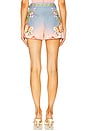 view 4 of 6 SHORTS COM CINTO DE FIVELA in Pink Blue Mix