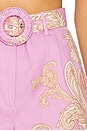 view 6 of 6 SHORTS COM CINTO DE FIVELA in Lilac