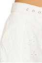 view 6 of 6 Shorts With Buckle Belt in White