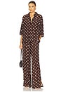 view 5 of 6 Pant in Brown & White