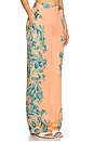 view 2 of 6 Straight Pants With Buckle Belt in Pink Blue Mix