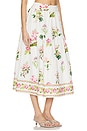 view 2 of 4 Midi Skirt in White Floral