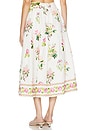 view 3 of 4 Midi Skirt in White Floral