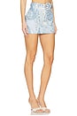 view 2 of 6 Mini Skirt With Buckle Belt in Powder Blue