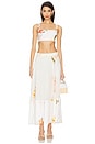 view 5 of 6 Midi Skirt in Ivory Floral