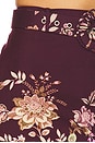 view 6 of 6 MINISSAIA COM CINTO DE FIVELA in Burgundy Floral