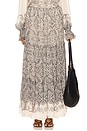 view 1 of 6 Tiered Maxi Skirt in Eggshell