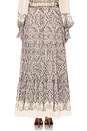 view 4 of 6 Tiered Maxi Skirt in Eggshell