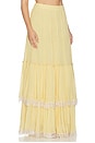 view 2 of 6 Pintuck Maxi Skirt in Yellow