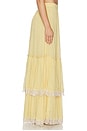 view 3 of 6 Pintuck Maxi Skirt in Yellow
