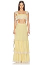 view 5 of 6 Pintuck Maxi Skirt in Yellow