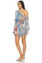 view 3 of 4 Romper With Belt in Blue Floral