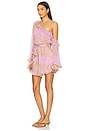 view 3 of 4 Romper With Tie Up Belt in Lilac
