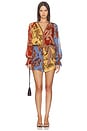 view 1 of 3 ROMPER ROMPER WITH TIE BELT in Multi