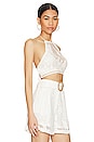 view 2 of 4 Nysa Halter Neck Crop Top in Off White