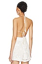 view 3 of 4 Nysa Halter Neck Crop Top in Off White