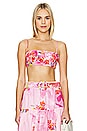 view 1 of 4 Bandeau Top in Pink Floral