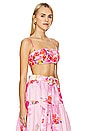 view 2 of 4 Bandeau Top in Pink Floral