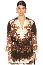 view 1 of 5 Boho Shirt in Brown Mix