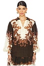 view 2 of 5 CHEMISE BOHO in Brown Mix