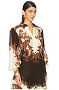 view 3 of 5 CHEMISE BOHO in Brown Mix