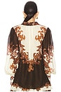 view 4 of 5 CHEMISE BOHO in Brown Mix