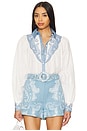 view 1 of 4 Yoke Shirt in Blue Ivory