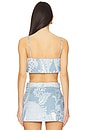 view 3 of 5 Bustier Top in Powder Blue