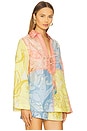 view 3 of 6 Drop Shoulder Collared Tunic in Multi Color